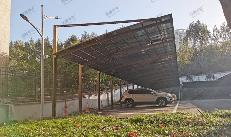 浙江杭州石油勘探公司車(chē)棚完工