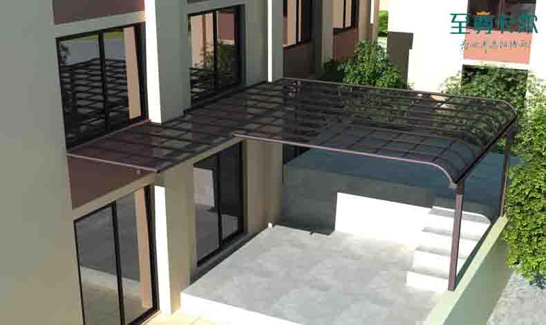 pc耐力板陽臺雨棚好嗎？雨棚效果圖？