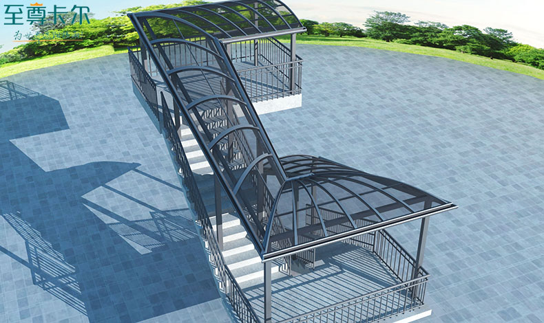 露天自動扶梯雨棚？樓梯耐力板擋雨棚？