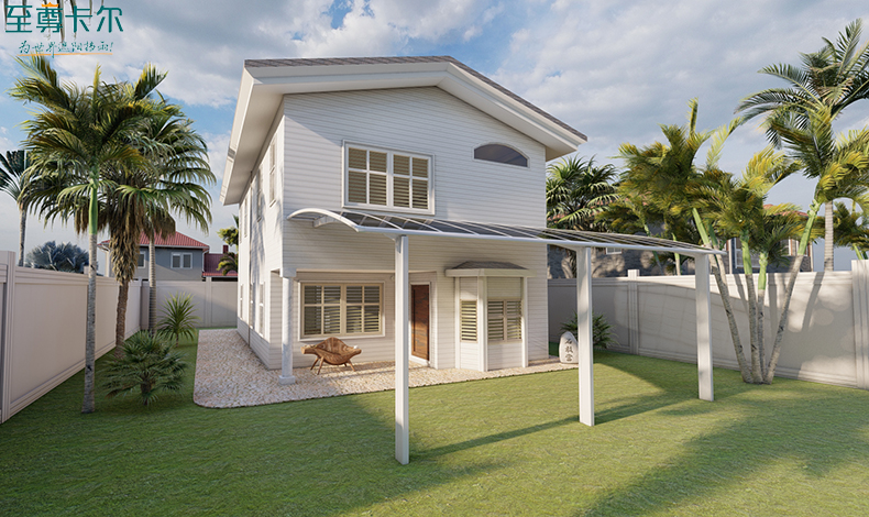 武漢哪里有做雨棚的？耐力板雨棚效果圖？